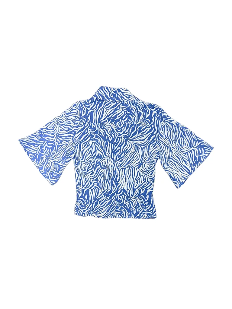 Gardenia Peplum Crepe Blouse