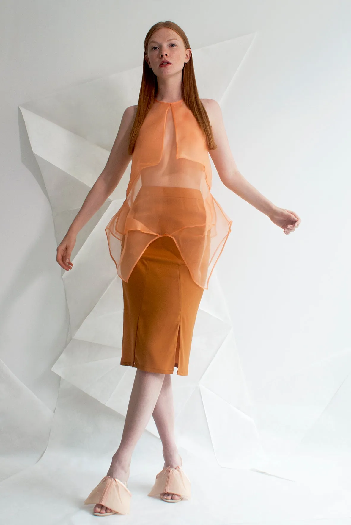 Organza Racerback Top