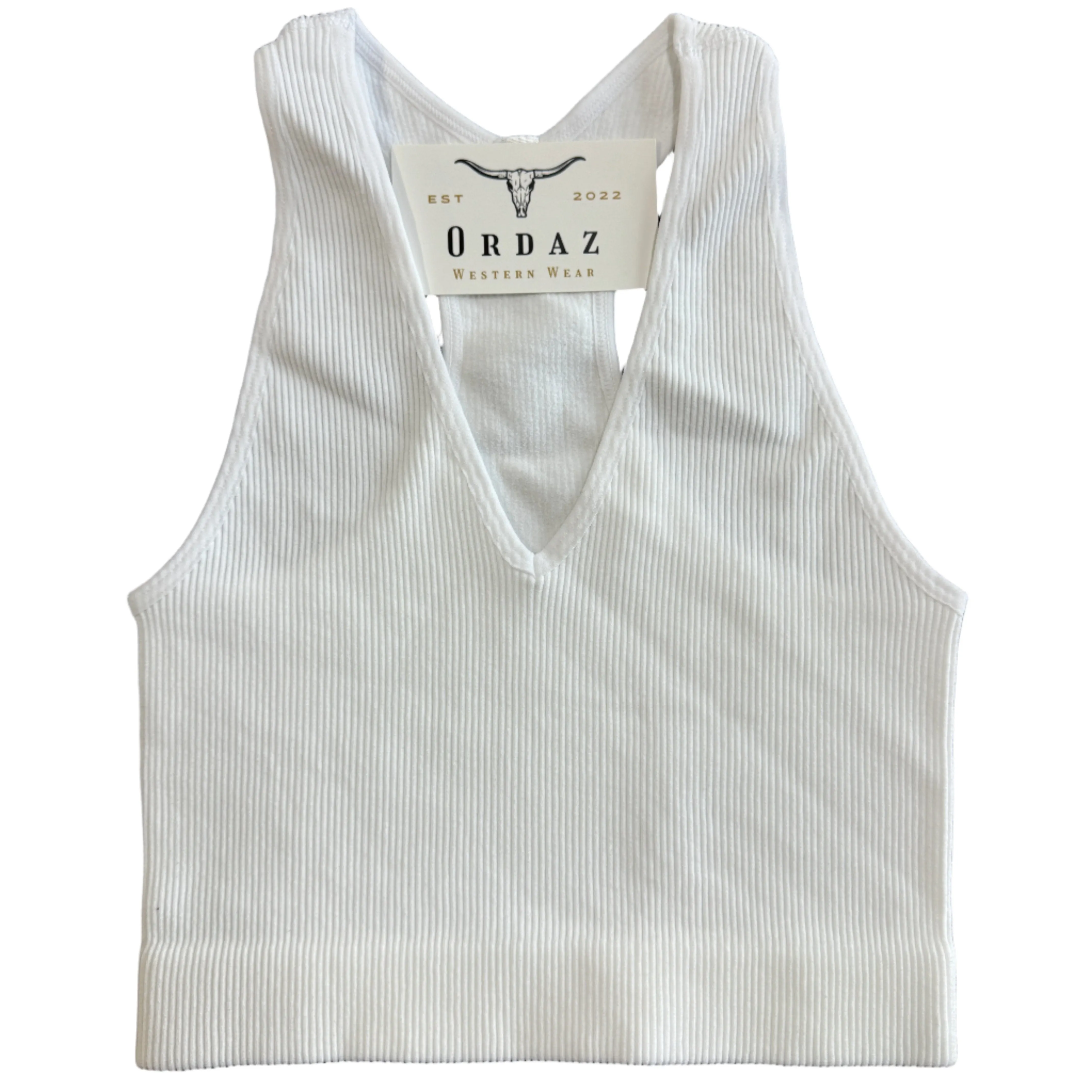 Ribbed Racerback Tank Top