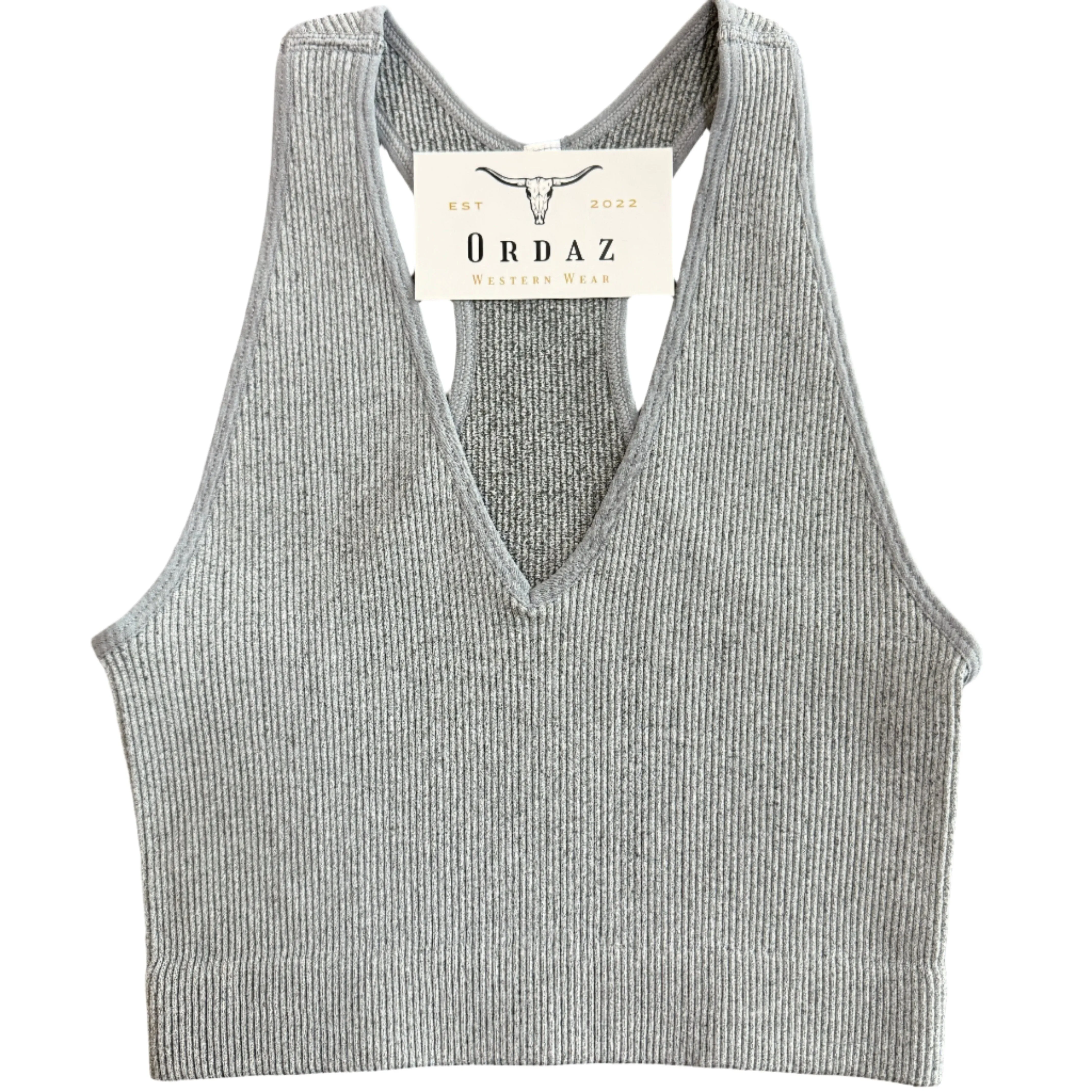 Ribbed Racerback Tank Top