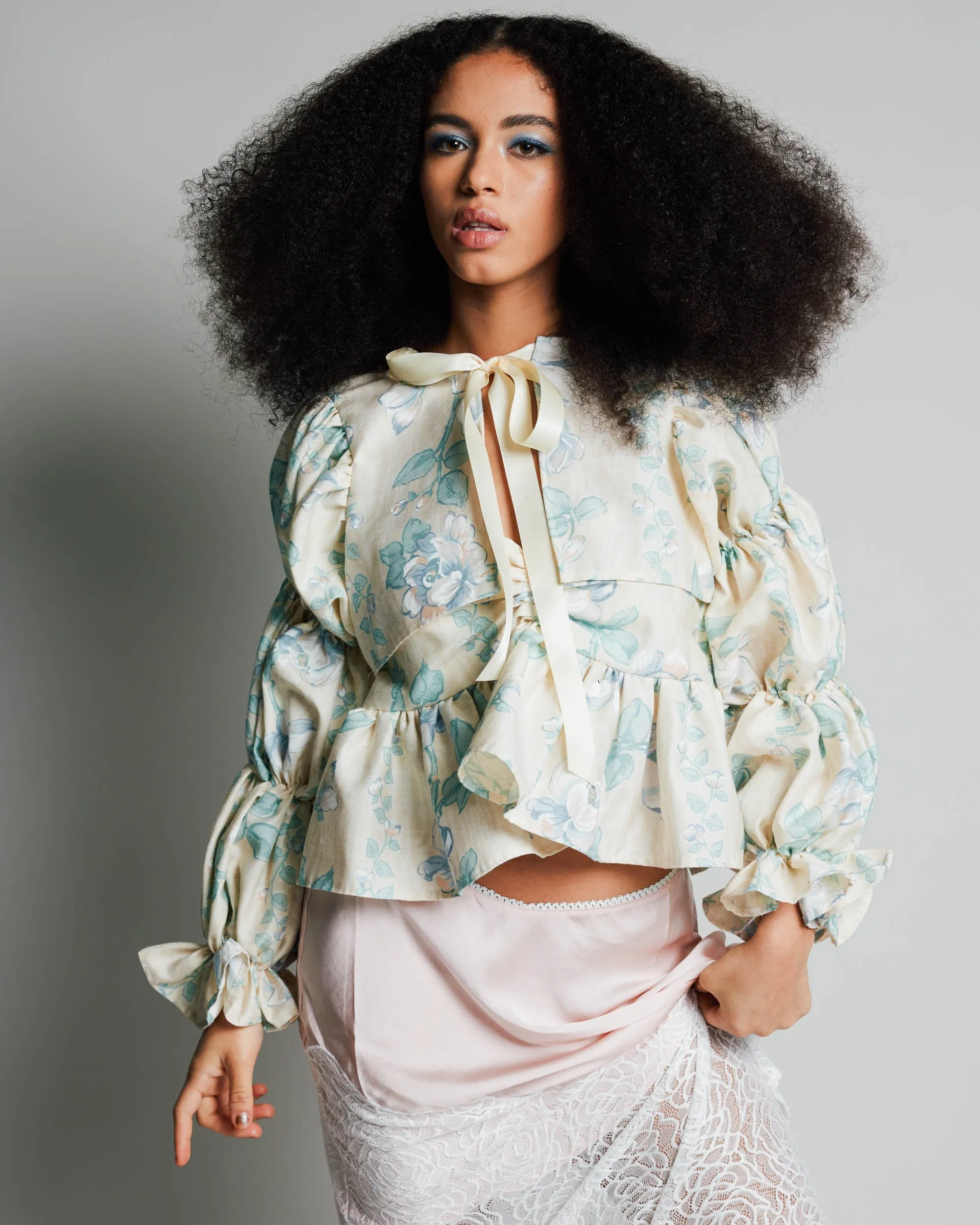 Roxanne Bolero With Matching Strapless Makenna Blouse by Madeline Marie